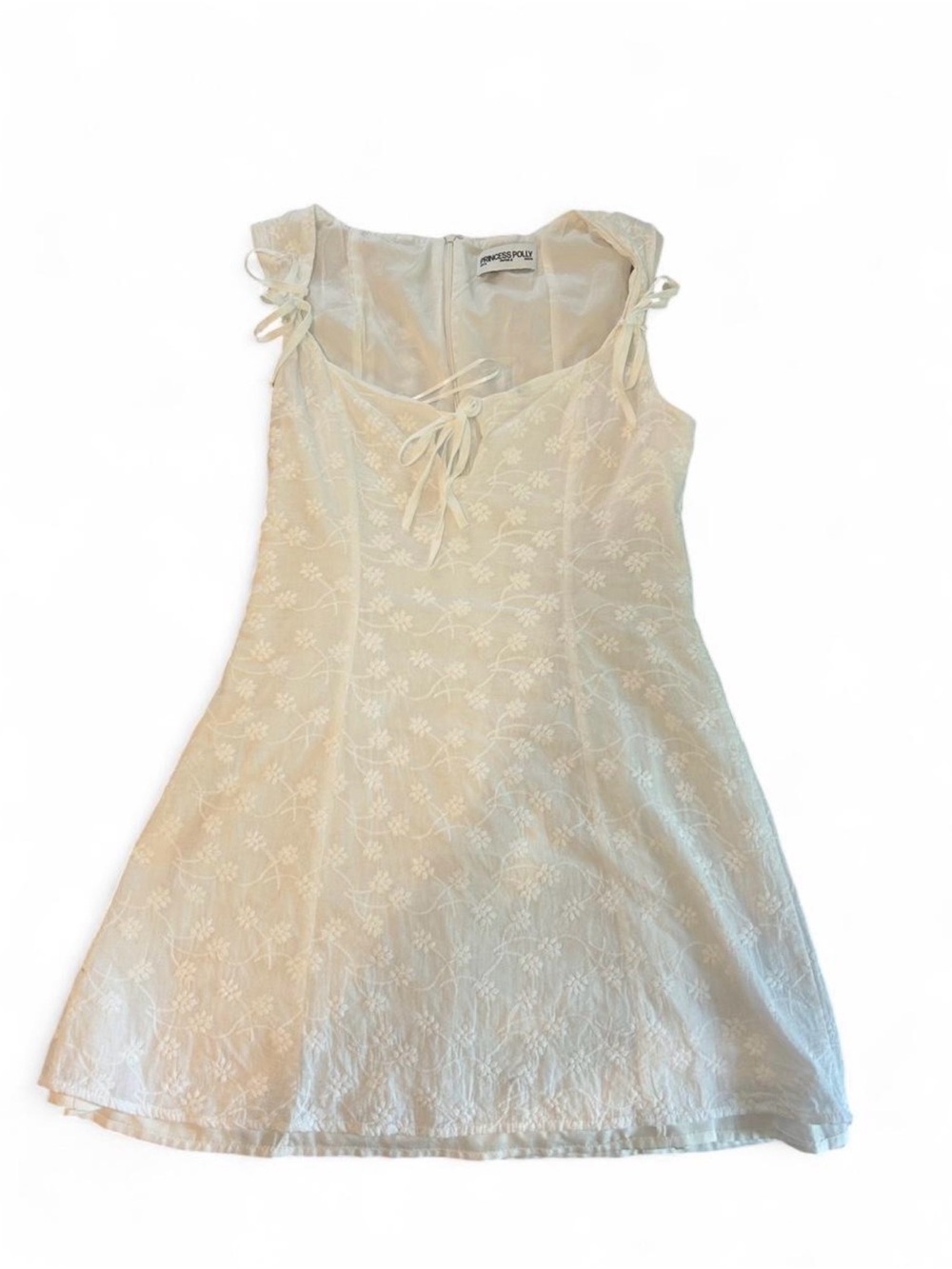 Princess Polly Cream Floral Lace Dress